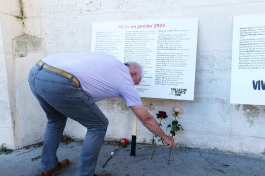 Les 855 morts dans la rue en 2024