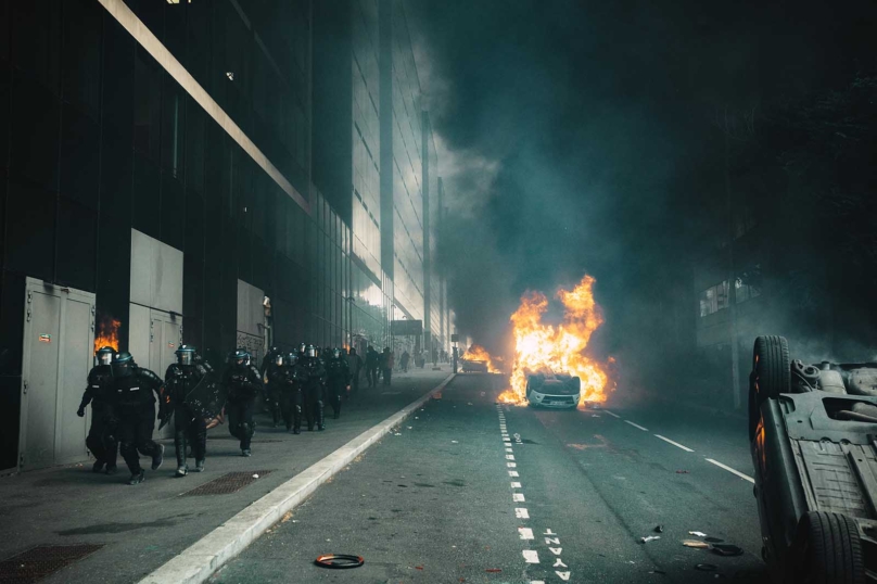 À Nanterre, une longue nuit de colère