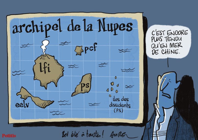 Le dessin d’Aurel : l’archipel de la Nupes et l’océan