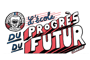 BD : Emmanuel Macron et « l’école du progrès du futur »