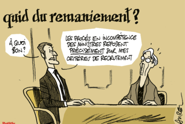 Le dessin d’Aurel : remaniement ministériel et Ligue des droits de l’Homme