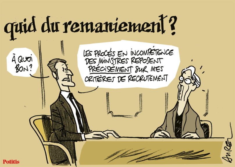 Le dessin d’Aurel : remaniement ministériel et Ligue des droits de l’Homme