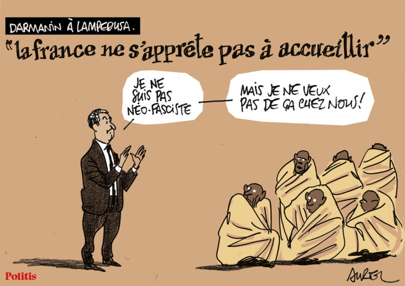 Le dessin d’Aurel : Darmanin à Lampedusa et la semaine chargée de Macron
