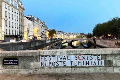 De Paris à Venise, des collages féministes contre Polanski, Besson et Allen