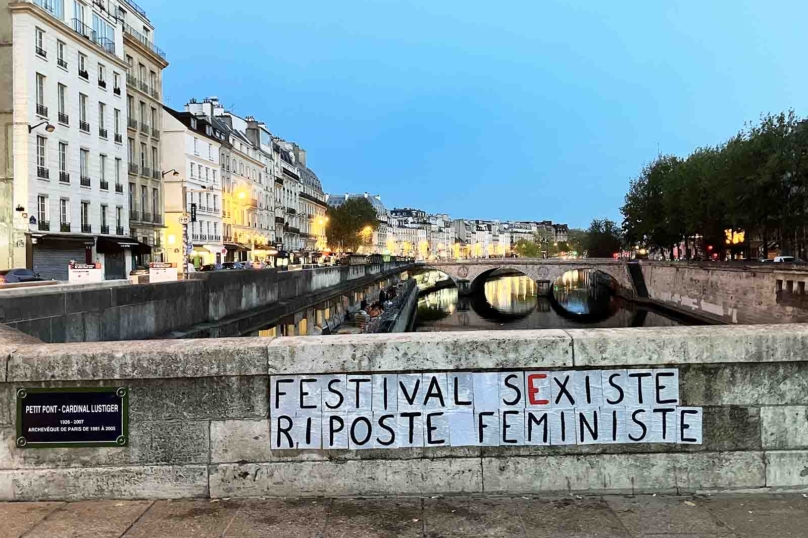 De Paris à Venise, des collages féministes contre Polanski, Besson et Allen