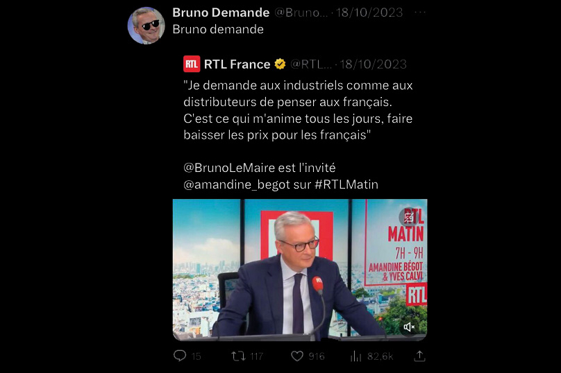 « Bruno demande » : le sketch de Le Maire