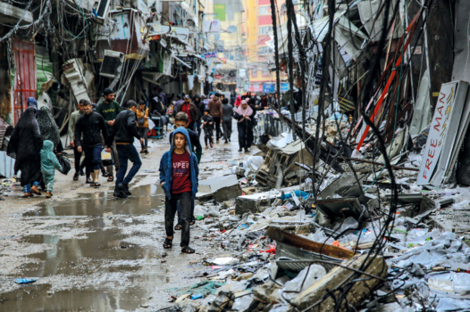 Gaza, un court répit dans les gravats