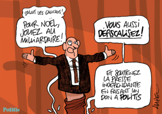 Le dessin d’Aurel : un don à Politis et l’autocritique de Bardella