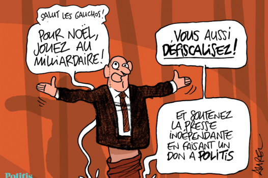 Le dessin d’Aurel : un don à Politis et l’autocritique de Bardella