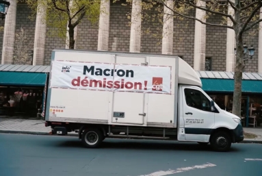 « Manif » en camion près de l’Élysée : l’absurde procès de deux militants CGT