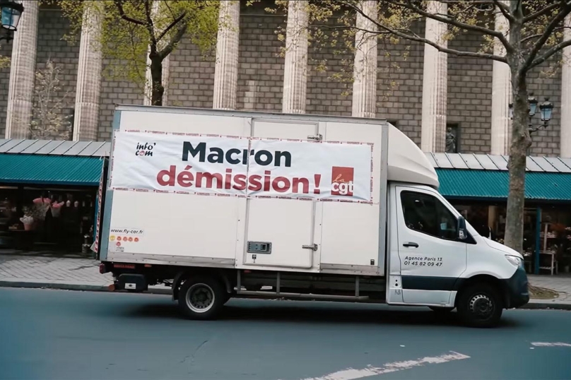 « Manif » en camion près de l’Élysée : l’absurde procès de deux militants CGT