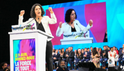 À Villepinte, l&rsquo;insoumise Manon Aubry veut « déjouer le duel entre les macronistes et l’extrême droite »