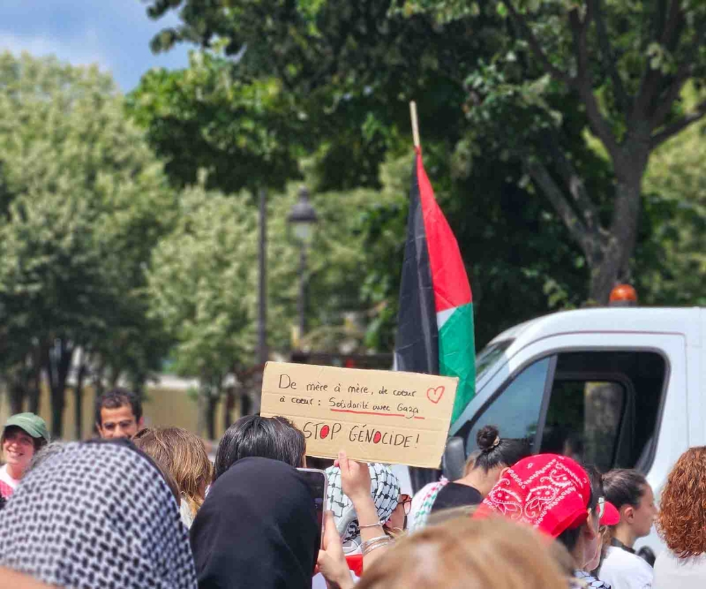 Manifestation collectif mères enfants Palestine Gaza