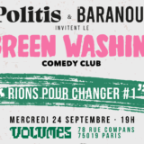 24 septembre : Politis invite le Greenwashing Comedy Club