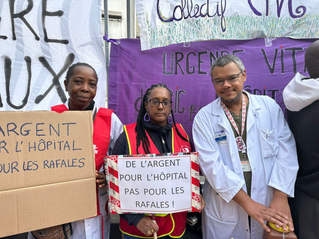 10 septembre Bloquons tout hôpital Tenon Paris