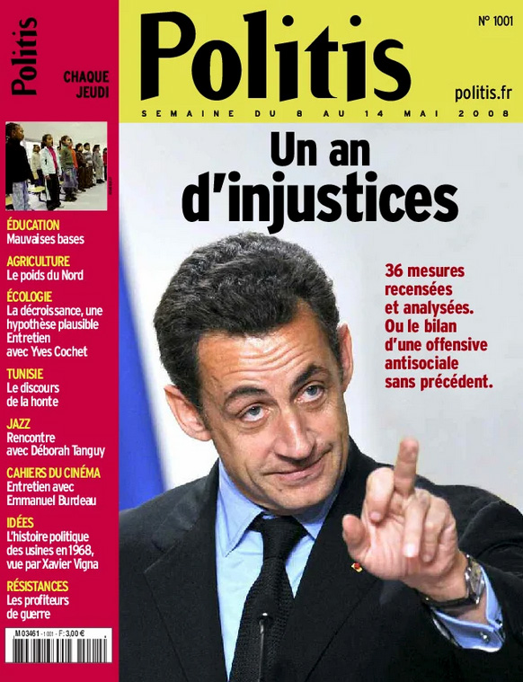 Politis Sarkozy couverture 1001