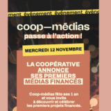 12 novembre : premier anniversaire de Coop-médias