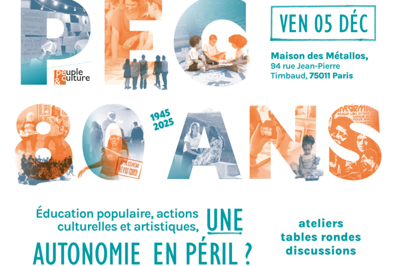 5 décembre : les 80 ans de Peuple et Culture à Paris