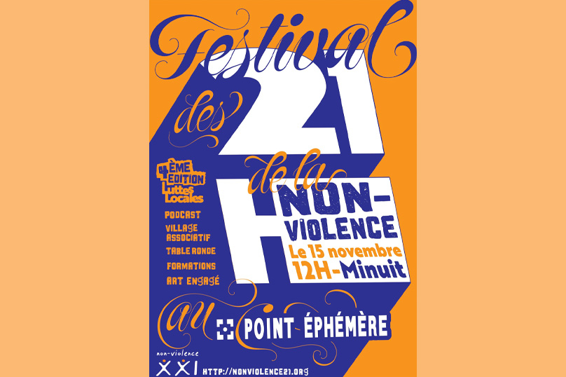 15 novembre : Politis soutient le festival des 21 heures de la non-violence à Paris