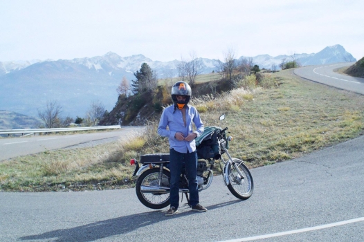 « Laurent dans le vent », sur une bonne pente