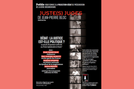 29 janvier : soirée « Juste(s) juges » au Point Éphémère à Paris