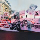 L&rsquo;image : cortège antifasciste à Paris
