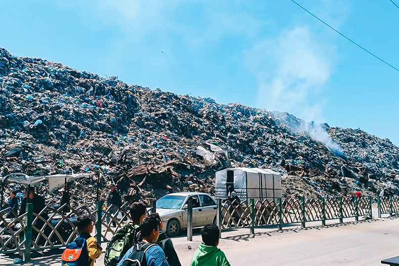 La bande de Gaza engloutie par les déchets