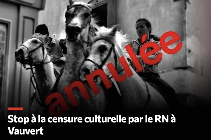 Le nouveau maire RN de Vauvert censure une exposition photo