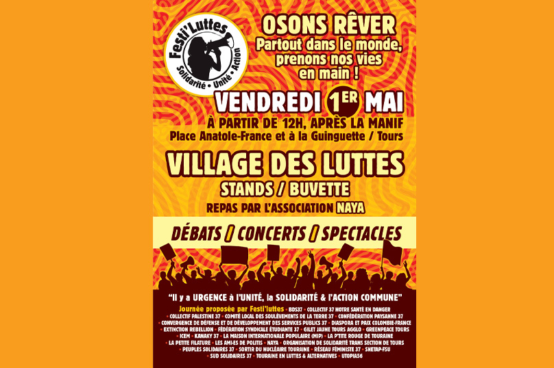 1er mai : Festi’luttes à Tours