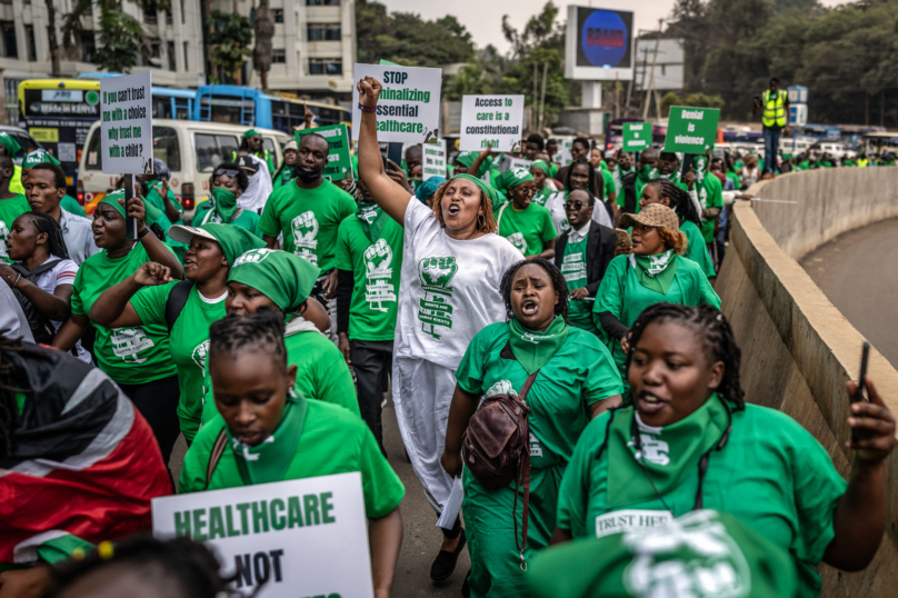 L&rsquo;image : à Nairobi, une marche pour la santé des femmes
