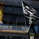 L&rsquo;image : une statue très politique signée Banksy