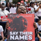 L&rsquo;image : à Nairobi, « arrêtez de tuer les femmes »