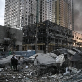 L&rsquo;image : Poutine vise les habitants de Kyiv