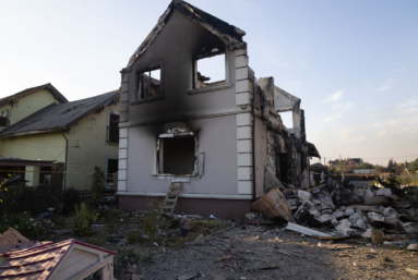L&rsquo;image : en Ukraine, Kyiv à nouveau lourdement visée par la Russie 