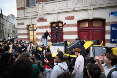 L&rsquo;image : les lycéens toujours déterminés après dix jours de blocage